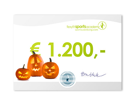 1200 Euro Halloweengutschein